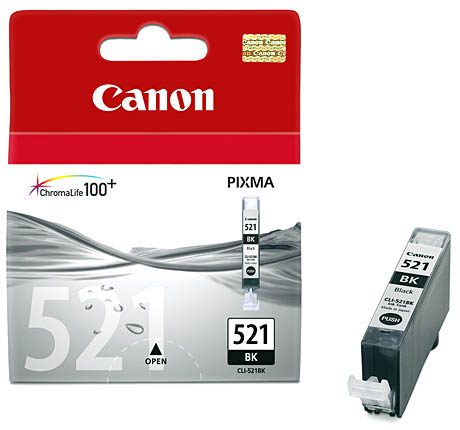 Картридж Canon CLI-521Bk (Black 9мл) Pixma iP3600/iP4600/iP4700, MP540/MP550/MP560/MP620/MP630/MP640/MP980/MP990, MX860/MX870 Картридж Canon CLI-521Bk (Black 9мл) Pixma iP3600/iP4600/iP4700, MP540/MP550/MP560/MP620/MP630/MP640/MP980/MP990, MX860/MX870