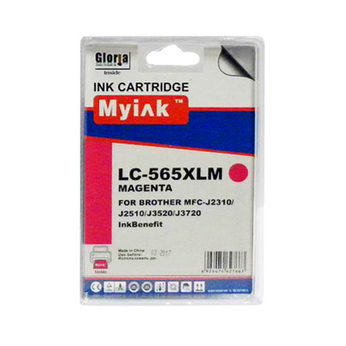 Картридж Brother LC565XL M (пурпурный) MFC-J2310/MFC-J2510/MFC-J3520/MFC-J3720 (1200 стр.) аналог Картридж Brother LC565XL M (пурпурный) MFC-J2310/MFC-J2510/MFC-J3520/MFC-J3720 (1200 стр.) аналог