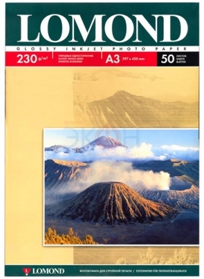 Бумага Lomond 0102025 глянцевая 230г/м2, A3 50л. Бумага Lomond 0102025 глянцевая 230г/м2, A3 50л.