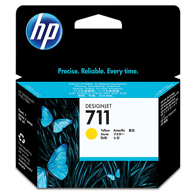 Картридж HP CZ132A №711 (желтый 29мл) HP DesignJet T120/ T125/ T130/ T520/ T525/ T530 Dye Картридж HP CZ132A №711 (желтый 29мл) HP DesignJet T120/ T125/ T130/ T520/ T525/ T530 Dye