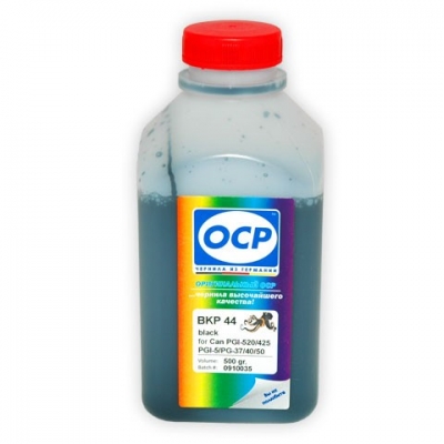 Чернила OCP BKP 44 для Canon PGI-425/440/520/525/PGI-5, PG-37/40/50/510/512, BCI-3/21/24 Black (500мл) (Pigment) iP1200/1600/1800/2200/2500/3300/3500/3600/4200/4840/4940/4700, iX4000, MP140/150/180/190/220/240/260/450/460/470/480/500/520/530/540/600 Чернила OCP BKP 44 для Canon PGI-425/440/520/525/PGI-5, PG-37/40/50/510/512, BCI-3/21/24 Black (500мл) (Pigment) iP1200/1600/1800/2200/2500/3300/3500/3600/4200/4840/4940/4700, iX4000, MP140/150/180/190/220/240/260/450/460/470/480/500/520/530/540/600