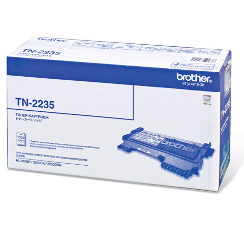 Тонер-картридж Brother TN-2235 для HL-2240R/HL-2240DR/HL-2250DNR, DCP-7060DR/DCP-7065DNR/DCP-7070DWR, MFC-7360NR/MFC-7860DWR (1200 стр.) Тонер-картридж Brother TN-2235 для HL-2240R/HL-2240DR/HL-2250DNR, DCP-7060DR/DCP-7065DNR/DCP-7070DWR, MFC-7360NR/MFC-7860DWR (1200 стр.)