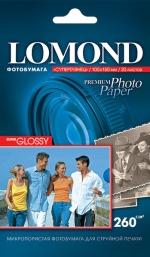 Бумага Lomond 1103102 суперглянцевая Super Glossy Bright 260г/м2, 10x15 (A6) 20л. Бумага Lomond 1103102 суперглянцевая Super Glossy Bright 260г/м2, 10x15 (A6) 20л.