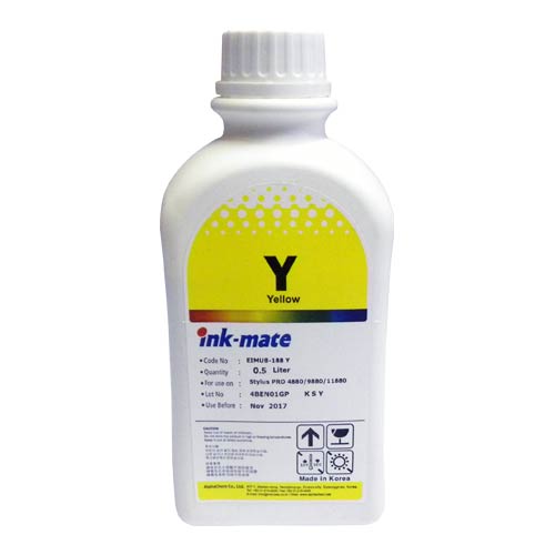 Чернила Epson InkMate EIM-188 (Yellow Pigment Ink) 500 мл. Stylus Photo R2880/R3000, Pro 3880/4880/7880/7890/9880/9890/11880 UltraChrome K3 Vivid Magenta Чернила Epson InkMate EIM-188 (Yellow Pigment Ink) 500 мл. Stylus Photo R2880/R3000, Pro 3880/4880/7880/7890/9880/9890/11880 UltraChrome K3 Vivid Magenta