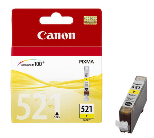 Картридж Canon CLI-521Y (Yellow 9мл) Pixma iP3600/iP4600/iP4700, MP540/MP550/MP560/MP620/MP630/MP640/MP980/MP990, MX860/MX870 Картридж Canon CLI-521Y (Yellow 9мл) Pixma iP3600/iP4600/iP4700, MP540/MP550/MP560/MP620/MP630/MP640/MP980/MP990, MX860/MX870