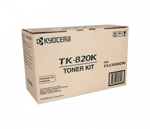 Тонер-картридж Kyocera TK-820K (черный) Kyocera KM-C8100DN (15000 стр.)