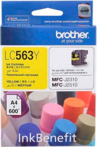 Картридж Brother LC563 Y (желтый) MFC-J2310/MFC-J2510 (600 стр.)