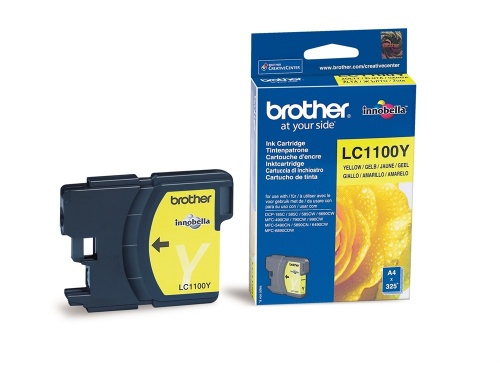 Картридж Brother LC1100Y (желтый) для DCP-185C/DCP-385C/DCP-6690CW, MFC-490C/MFC-6890CN (500 стр.)