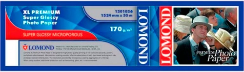Ролик Lomond 1201026 Premium Super-Glossy суперглянцевая фотобумага повышенного качества, 1524мм x 30м x 50,8мм 170г/м2 Ролик Lomond 1201026 Premium Super-Glossy суперглянцевая фотобумага повышенного качества, 1524мм x 30м x 50,8мм 170г/м2