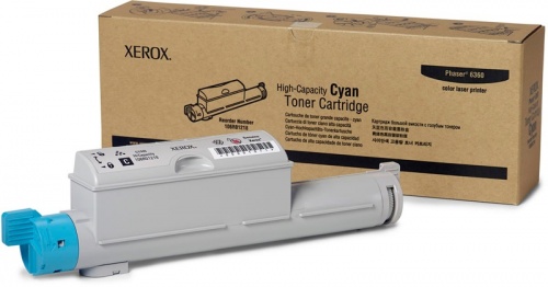 Тонер-картридж Xerox 106R01218 для Xerox Phaser 6360 (голубой, 12000 стр.)