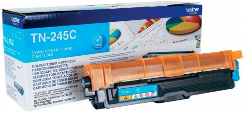 Тонер-картридж Brother TN-245C для HL-3140CW/HL-3170СDW, DCP-9020CDW, MFC-9330CDW (голубой) (2200 стр.) Тонер-картридж Brother TN-245C для HL-3140CW/HL-3170СDW, DCP-9020CDW, MFC-9330CDW (голубой) (2200 стр.)
