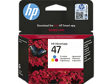 Картридж HP 6ZD61AE №47 (цветной 14мл.) для HP DeskJet Ink Advantage Ultra 4828/ 4800 Series (700 стр.)