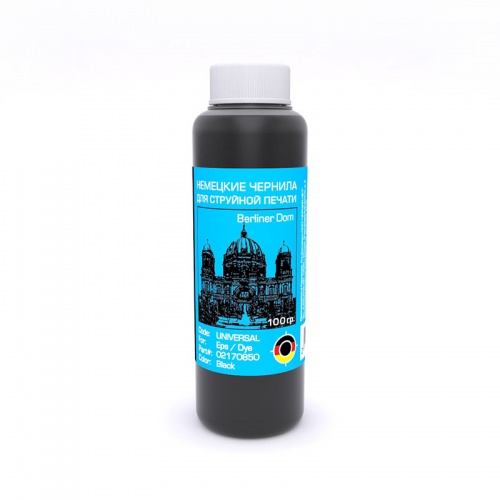 Чернила BURSTEN для Epson T50, P50, L100/L110/L120/L130/L132/L200/L210/L220/L222/L300/L310/L312/L350/L355/L362/L364/L365/L366/L382/L455/L456/L486/L550/L555/L565/L566/L605/L655/L800/L805/L810/L850/L1300/L1455/L1800 Black (Dye) (100мл.)
