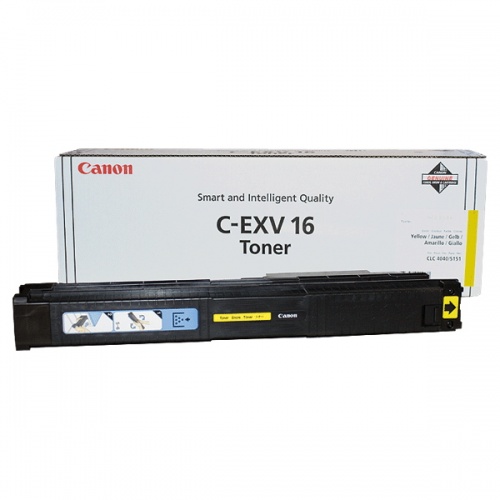Тонер-картридж Canon C-EXV16 (желтый) Canon CLC-4040, CLC-5151 (36000 стр.) Тонер-картридж Canon C-EXV16 (желтый) Canon CLC-4040, CLC-5151 (36000 стр.)