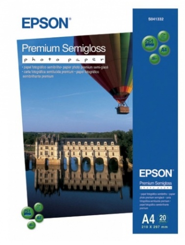 Бумага Epson S041332 Premium Semigloss Photo A4, 251 г/м2, 20л.