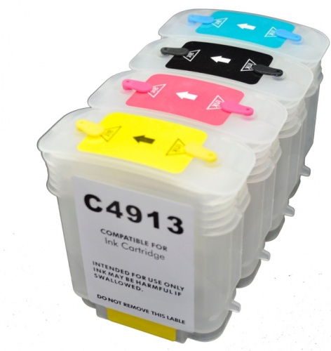Заправляемые картриджи CH565A(№82), C4911A(№82), C4912A(№82), C4913A(№82) для HP DesignJet 510 (4 шт.) (Yuxunda) (пустые) Заправляемые картриджи CH565A(№82), C4911A(№82), C4912A(№82), C4913A(№82) для HP DesignJet 510 (4 шт.) (Yuxunda) (пустые)