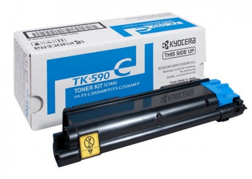 Тонер-картридж Kyocera TK-590C (голубой) Kyocera FS-C2026MFP/ FS-C2126MFP/ FS-C2526MFP/ FS-C2626MFP/ FS-C5250DN (5000 стр.)