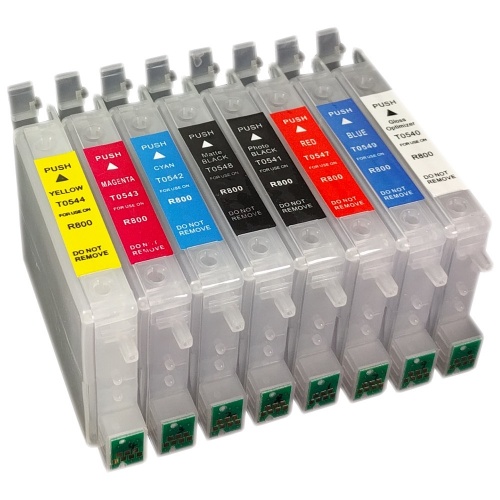 Заправляемые картриджи Epson Stylus Photo R800/R1800 (IST) (без чернил) (T0540-T0549) Заправляемые картриджи Epson Stylus Photo R800/R1800 (IST) (без чернил) (T0540-T0549)