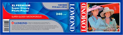 Ролик Lomond 1201042 Premium Super-Glossy суперглянцевая фотобумага повышенного качества, 914мм x 30м x 50,8мм 240г/м2 Ролик Lomond 1201042 Premium Super-Glossy суперглянцевая фотобумага повышенного качества, 914мм x 30м x 50,8мм 240г/м2