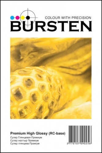 Фотобумага BURSTEN Супер Глянцевая Премиум (Premium High Glossy), 10x15, 260г/м2, 100л. (RC-base)