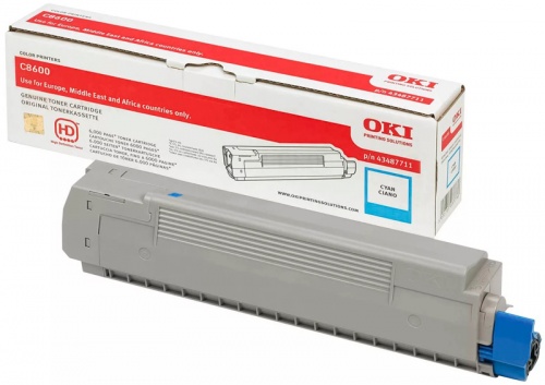 Тонер-картридж OKI C8600/C8800 Cyan (6000 стр.) 43487711/43487723 Тонер-картридж OKI C8600/C8800 Cyan (6000 стр.) 43487711/43487723