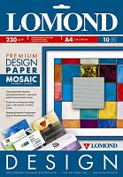 Бумага Lomond DESIGN Premium 0930041 'Mosaic', Мозайка, глянцевая односторонняя 230г/м2, A4 10л., дизайнерская бумага с фактурой мелкой керамической плитки