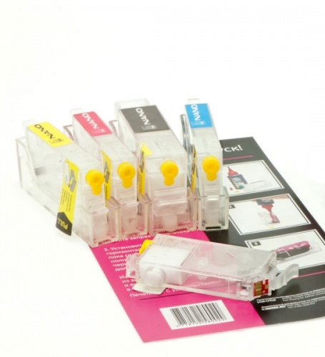 Заправляемые нано-картриджи BURSTEN 2 Canon Pixma iP4840/iP4940, MG5140/MG5240/MG5340, iX6540 (PGI-425/CLI-426) (с авточипами) с патентованным призмо-замещающим решением, с поролоном высокого качества Заправляемые нано-картриджи BURSTEN 2 Canon Pixma iP4840/iP4940, MG5140/MG5240/MG5340, iX6540 (PGI-425/CLI-426) (с авточипами) с патентованным призмо-замещающим решением, с поролоном высокого качества