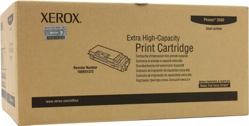 Принт-картридж Xerox 106R01372 для Xerox Phaser 3600 (черный, 20000 стр.) Принт-картридж Xerox 106R01372 для Xerox Phaser 3600 (черный, 20000 стр.)