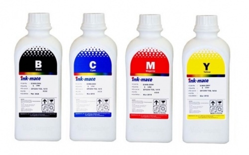 Комплект чернил InkMate, серия EIM-100 Epson DuraBrite Ultra Pigment (Bk/C/M/Y) 4x1л. для Stylus C91/79/110, T26/27/30/40W/T1100, CX3900/4300/4900/5900/6900F/7300/8300/9300F, TX106/109/117/119/200/209/210/219/300F/400/409/410/419/510FN/550W/600FW