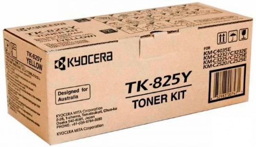 Тонер-картридж Kyocera TK-825Y (желтый) Kyocera KM-C2520/ KM-C2525E/ KM-C3225/ KM-C3232/ KM-C3232E/ KM-C4035E (7000 стр.) Тонер-картридж Kyocera TK-825Y (желтый) Kyocera KM-C2520/ KM-C2525E/ KM-C3225/ KM-C3232/ KM-C3232E/ KM-C4035E (7000 стр.)