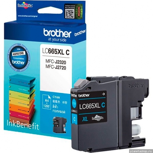 Картридж Brother LC665XL C (голубой) MFC-J2320/MFC-J2720 (1200 стр.) Картридж Brother LC665XL C (голубой) MFC-J2320/MFC-J2720 (1200 стр.)