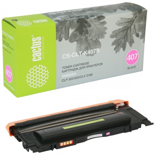 Картридж Samsung CLT-K407S для CLP-320/CLP-320N/CLP-325, CLX-3185/CLX-3185N/CLX-3185FN Black (черный) (1500) аналог Картридж Samsung CLT-K407S для CLP-320/CLP-320N/CLP-325, CLX-3185/CLX-3185N/CLX-3185FN Black (черный) (1500) аналог
