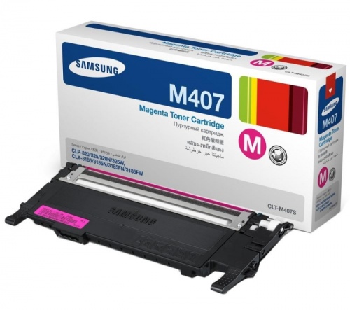 Картридж Samsung CLT-M407S для CLP-320/CLP-320N/CLP-325, CLX-3185/CLX-3185N/CLX-3185FN Magenta (пурпурный) (1000)