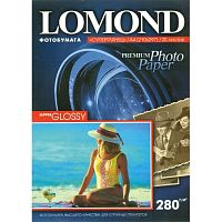Бумага Lomond 1104101 Premium Super-Glossy Warm суперглянцевая 280г/м2, A4 20л.