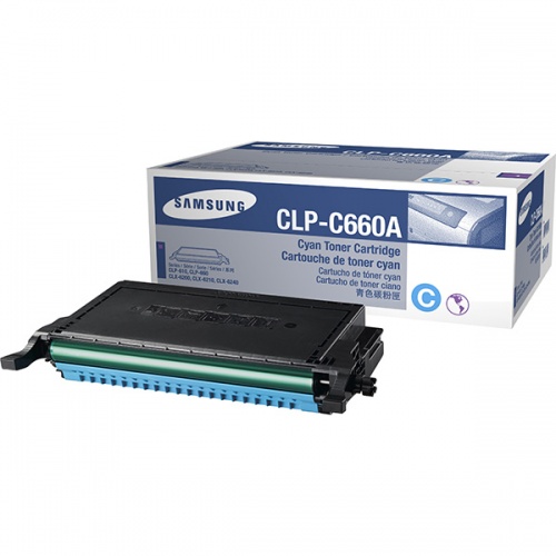 Картридж Samsung CLP-C660A для CLP-610ND/ CLP-660N /CLP-660ND, CLX-6200FX/ CLX-6200ND/ CLX-6210FX/ CLX-6240FX Series (Cyan) (2000)