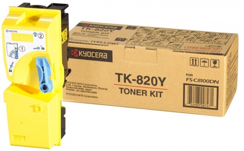 Тонер-картридж Kyocera TK-820Y (желтый) Kyocera KM-C8100DN (7000 стр.) Тонер-картридж Kyocera TK-820Y (желтый) Kyocera KM-C8100DN (7000 стр.)
