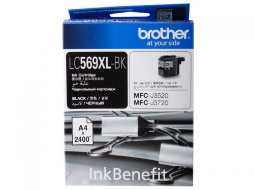 Картридж Brother LC569XL BK (черный) MFC-J3520/MFC-J3720 (2400 стр.)