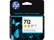 Картридж HP 3ED69A №712 (желтый 29мл) HP DesignJet T230/ T630/ T650, Studio 24''/ Studio 36''/ Studio Steel 24''/ Studio Steel 36'' Dye
