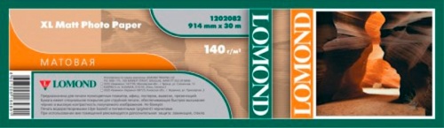 Ролик Lomond 1202082 матовая, 914мм x 30м x 50,8мм 140г/м2