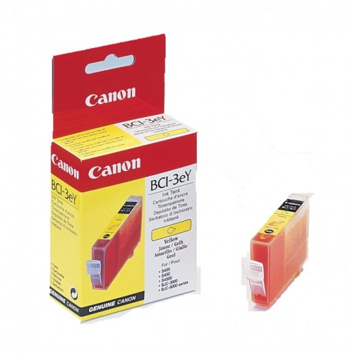 Картридж Canon BCI-3eY (желтый) BJC-3000/6000, S400/S500/S530D/S550/S600/S630/S750, SmartBase 400/600/700/730, MultiPass C100