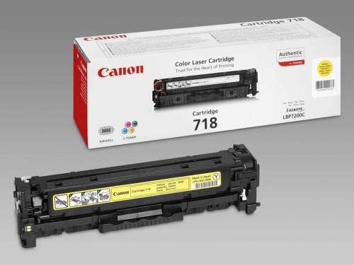 Картридж Canon 718Y (желтый) Canon LBP-7200C, MF-8330C/MF-8350C/MF-8540Cdn (2900 стр.) Картридж Canon 718Y (желтый) Canon LBP-7200C, MF-8330C/MF-8350C/MF-8540Cdn (2900 стр.)