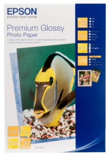 Бумага Epson S041729 Premium Glossy Photo 10x15 (A6), 255 г/м2 50л. Бумага Epson S041729 Premium Glossy Photo 10x15 (A6), 255 г/м2 50л.