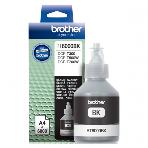 Контейнер с оригинальными чернилами Brother BT-6000BK Black (черный) DCP-T300/DCP-T500W/DCP-T700W, MFC-T800W (6000 стр.) InkBenefit Plus Контейнер с оригинальными чернилами Brother BT-6000BK Black (черный) DCP-T300/DCP-T500W/DCP-T700W, MFC-T800W (6000 стр.) InkBenefit Plus