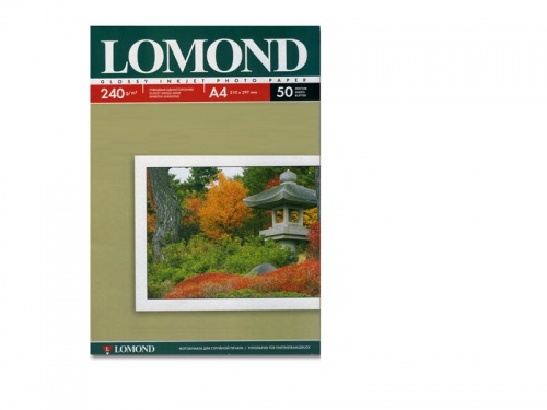 Бумага Lomond 0102135 глянцевая 240г/м2, A4 50л. Бумага Lomond 0102135 глянцевая 240г/м2, A4 50л.