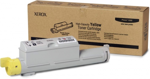 Тонер-картридж Xerox 106R01220 для Xerox Phaser 6360 (желтый, 12000 стр.)